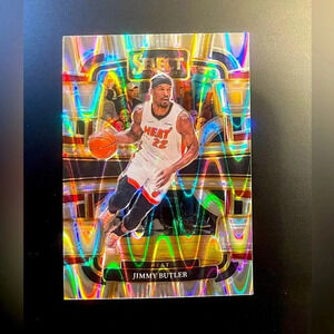Jimmy Butler Silver Tectonic Prizm SP 2023-24 Panini Select Miami Heat